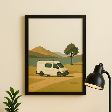 Cadre photo vans life A4