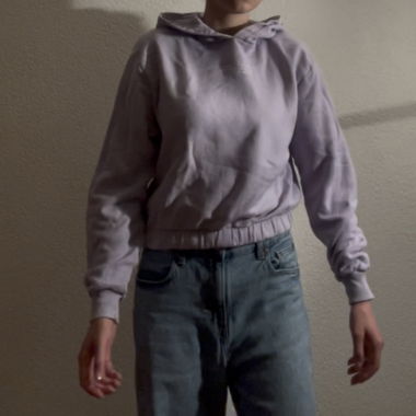 Lila Hoodie Cropped