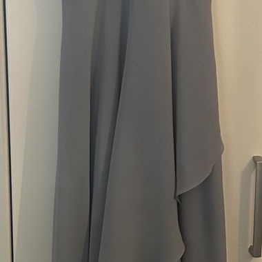 Robe de soirée asymétrique bleu clair