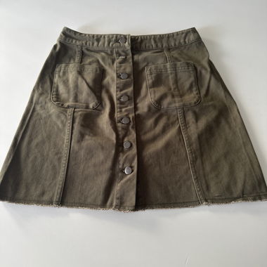 Jupe mini vert olive