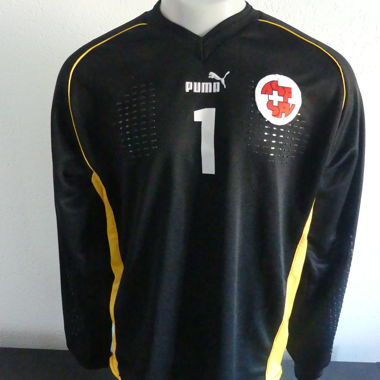 Maglia Svizzera 2001 indossata dal portiere Pascolo