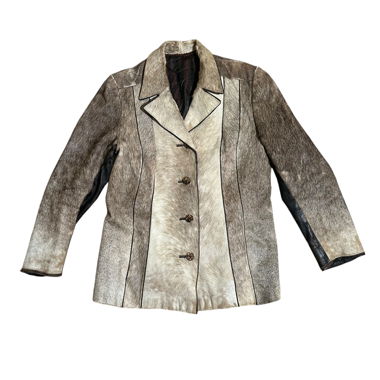 Faux fur jacket with a western vibe 