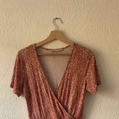 Robe à fleur courtes manches