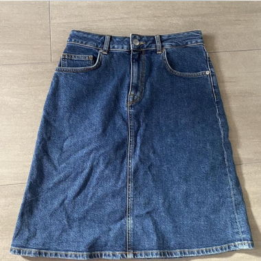 Denim Midi Skirt