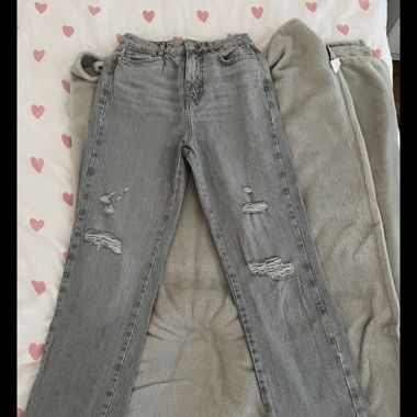 Wide Leg Jeans in grau von ZARA, BRANDNEU!