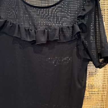 T-shirt noir transparent 