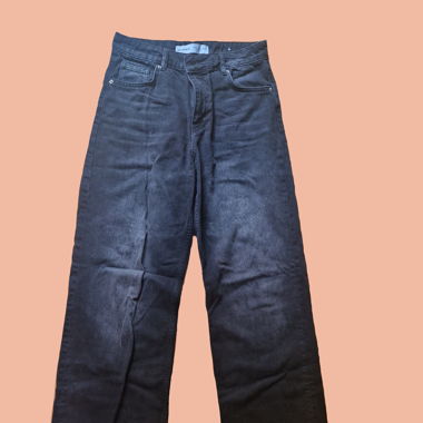 Wide-Leg Black Trousers