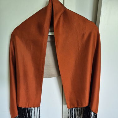 Echarpe soie reversible