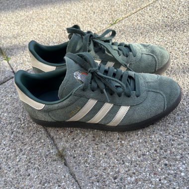 Green Adidas Gazelle Sneakers