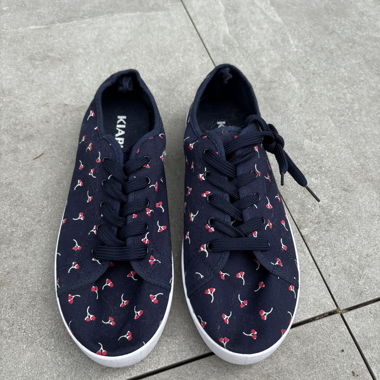 Sneakers in tela blu navy