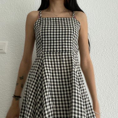 kariertes kleid