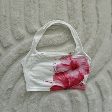 Floral backless camisole