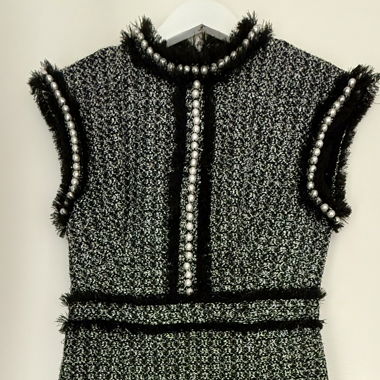 Robe de soirée Tweed & Perles 