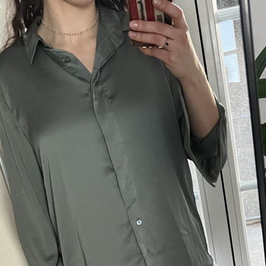 Seidige Bluse