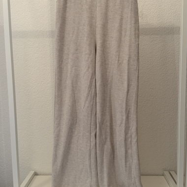 Beige weite Freizeithose