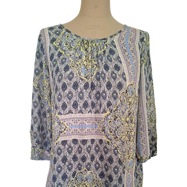 Printed Blouse, 36, Soft Viscose Fabric