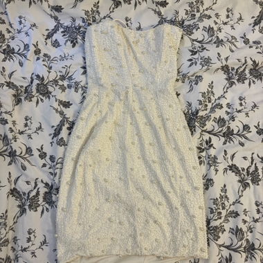 White pearl dress 