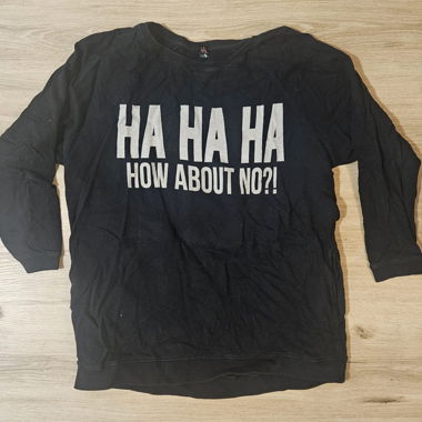 Schwarzes Sweatshirt mit Print