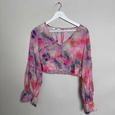 Jaspal cropped floral blouse