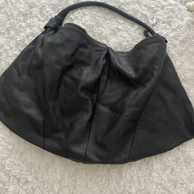 Sac en cuir noir
