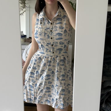 Blau weisses Sommer Kleid