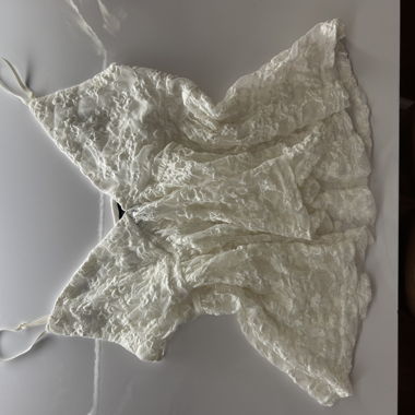 Top in pizzo bianco