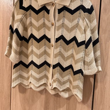 Cardigan in maglia YAS con bordo smerlato
