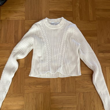 Pull en maille crop top