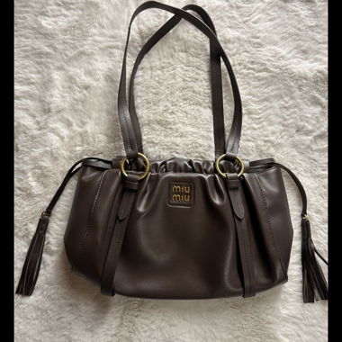 Brown Miu Miu Leather Bag