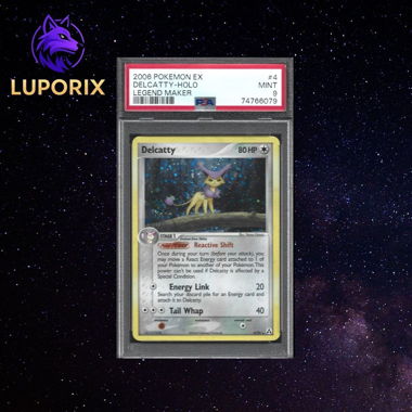 Pokemon PSA 9 Delcatty Holo Legend Maker 4/92