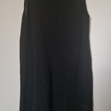 Schwarzes Fransen-Kleid