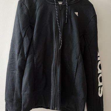 Hoodie Adidas zippé noir