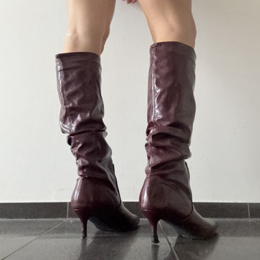 stivaletti kitten bordeaux
