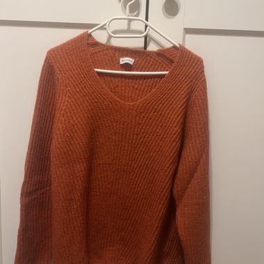Maglione in maglia arancione Magnus