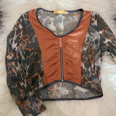 Veste courte en mesh Y2K BiBA