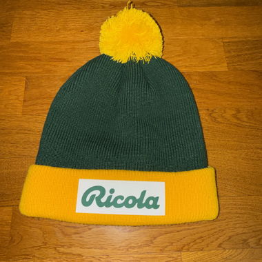 Berretto invernale Ricola verde e giallo