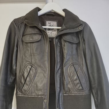 Genuine Leather Mango Collection Braun Gr:M 