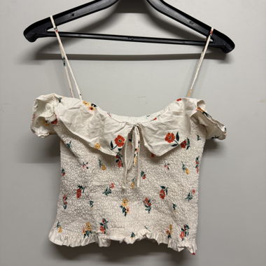Top fleuri fronce Zara