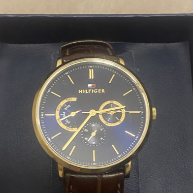 Hilfiger men's watch golden brown