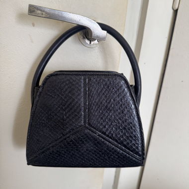 Borsa nera a manico superiore