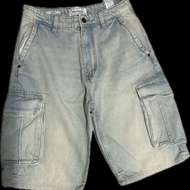 Pull&Bear Cargo Denim Shorts