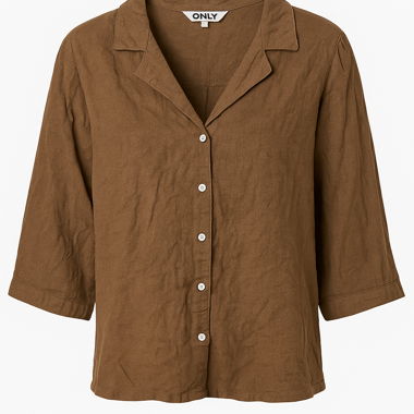 Camicia ampia in lino