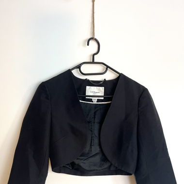cropped Blazer schwarz