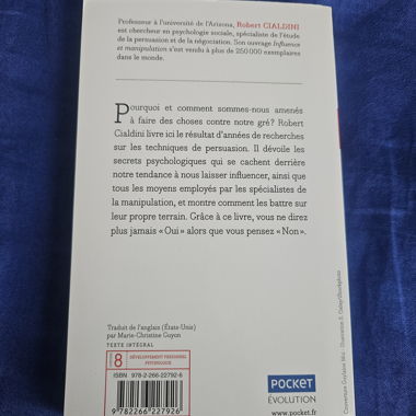Book « Influence et manipulation » Cialdini