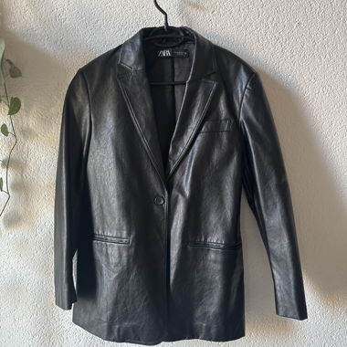 Blazer in pelle