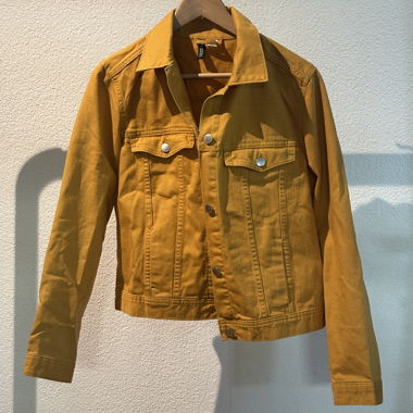 Gelbe Jeans Jacke