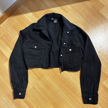 Veste en jean crop top