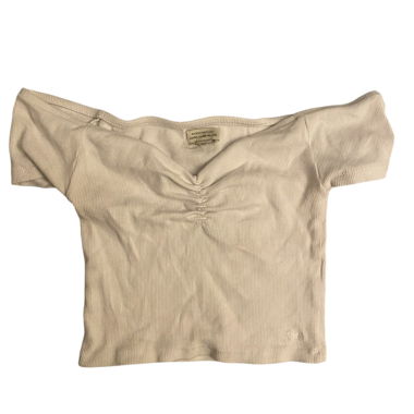 white crop top