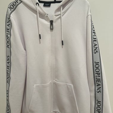 JOOP! JEANS felpa con zip bianca
