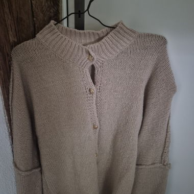 Gilet en maille beige